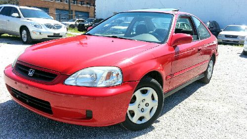 No reserve 2000 honda civic ex coupe 2-door 1.6l  sunroof automatic 97 98 99 01