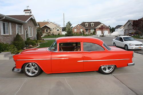 1955 150/210 post. bel air. resto-rod. no reserve. ls3. hot rod 500hp