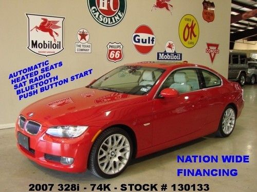 2007 328i coupe,sunroof,heated leather,bluetooth,18in wheels,74k,we finance!!