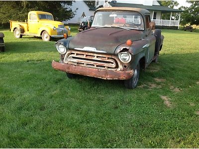 1957 chevy rare 3200 half ton pickup, runs and drives with video!