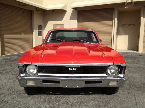 1970 chevy nova ss original engine, red orange, 100 pictures &amp; several videos