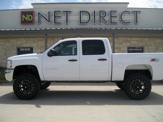 13 chevy 4wd crew cab lthr 12k new 7" lift fuel 20's mt tires net direct texas