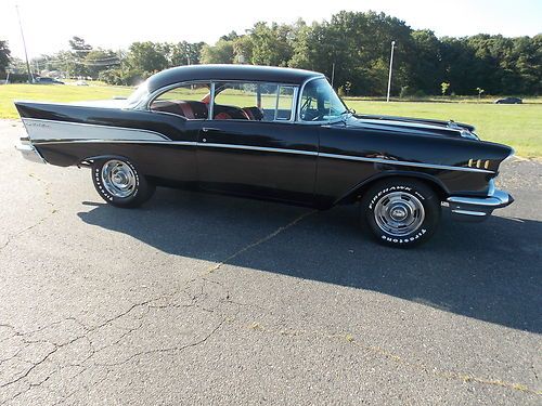 1957 chevro;et bel air 2 door hard top no post