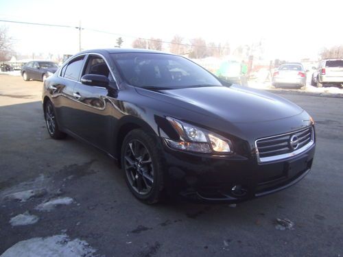 2012 nissan maxima s sedan 4-door 3.5l salvage, flood, rebuildable, repairable