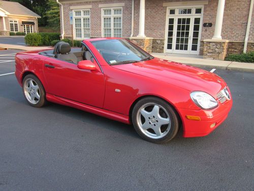 Mecedes benz slk-230 convertible hot red! rare 5-speed! kompressor!