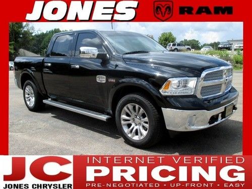 New 2013 ram 1500 4wd crew cab laramie longhorn demo msrp $49225 black