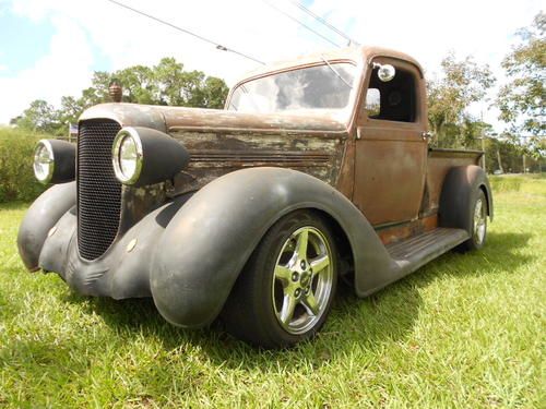 1938 dodge pickup street rod, rat rod shop truck.