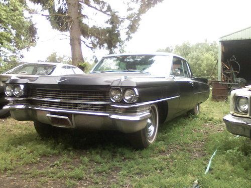 1963 cadillac coupe deville 2dr ht runs rat rod project chrome custom lowrider