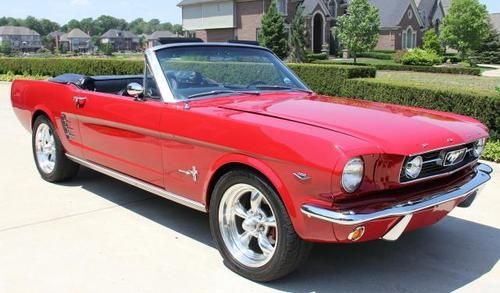 1966 mustang convertible resto mod hot gorgeous fi wow