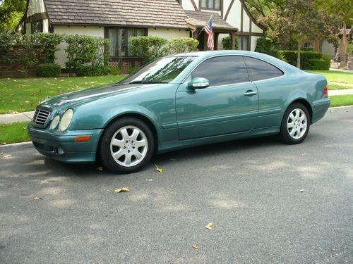 Gorgeous california rust free mercedes clk coupe rare spruce green
