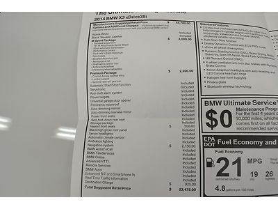 great lease/buy! 14 bmw x3 35i msport premium navigation heated seats financing, image 17