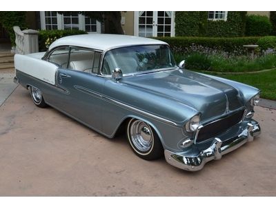 1955 chevy bel air custom, ca car since new, restored, bagged, 327 v8 4 spd, coo