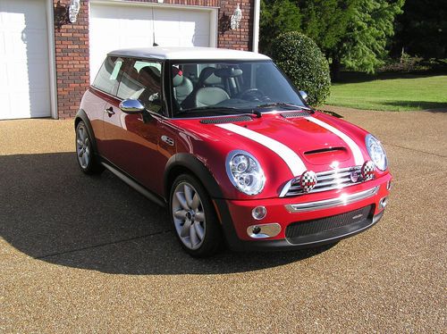 2005 mini cooper s jcp chili red zsp sport pkg 1 owner 35 k miles loaded extras