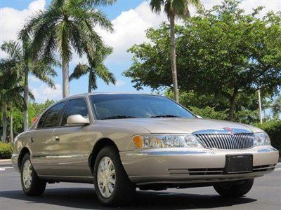 2002 lincoln continental-only 34,316 orig miles-sunroof-heated seats-no reserve