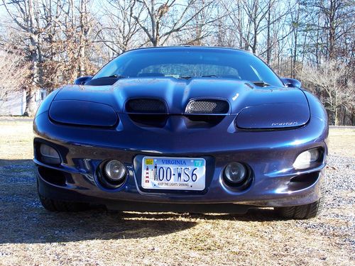 2000 pontiac firebird trans am coupe 2-door 5.7l ws6 blue 6 speed