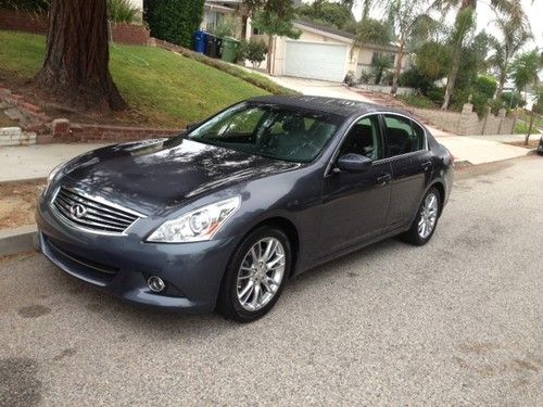 2012 infiniti g37x awd automatic 4dr gray 2333 miles