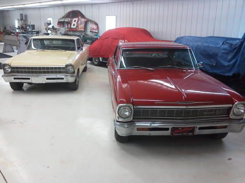 Former nascar driver hut stricklin's 1966 &amp; 1967 chevy ii novas! 2 for 1!