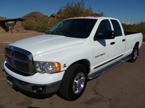 05 2500 crew lbed 2wd 5.9 h.o. diesel laramie 1 owner carfax 79k low miles puff