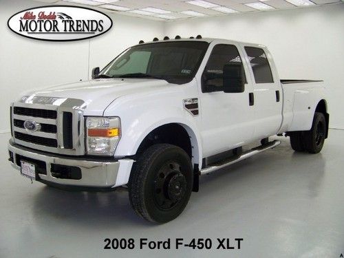 2008 xlt super duty crew turbo diesel drw bed liner long bed ford f-450 82k