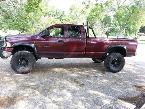 Buy used 2003 diesel Dodge ram 3500 cummins 4x4 lifted 6 speed manual ...