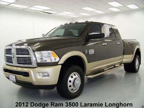 2012 4x4 mega laramie longhorn diesel drw navigation rearcam dodge ram 3500 30k