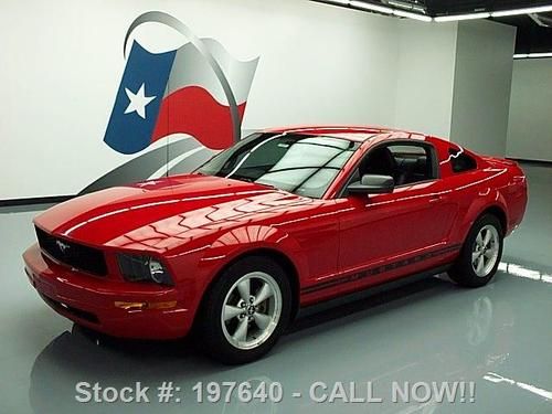 2007 ford mustang v6 5spd htd leather shaker 500 66k mi texas direct auto
