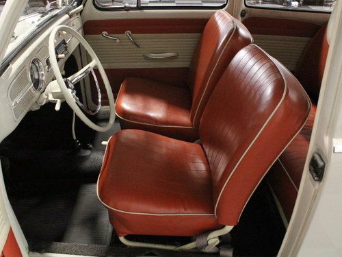 RESTORED IN WHITE OVER RED, ROOF RACK, ORIGINAL DRIVETRAIN, MUST-SEE BEETLE!, US $16,995.00, image 3