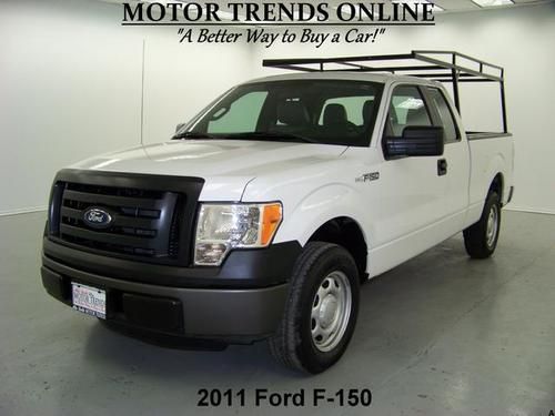 2011 ford f150 xl extended cab ladder rack 3.7 v6 auto vinyl 24k houston texas