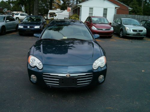 2005 chrysler sebring limited 2 door coupe 3.0 l v6 blue leather all power