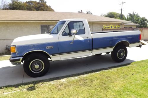 1990 ford f-250 xlt lariat standard cab pickup 2-door 7.5l - original owner