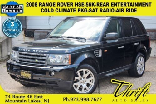 2008 range rover hse-56k-rear entertainment-cold climate pkg-sat radio-navi