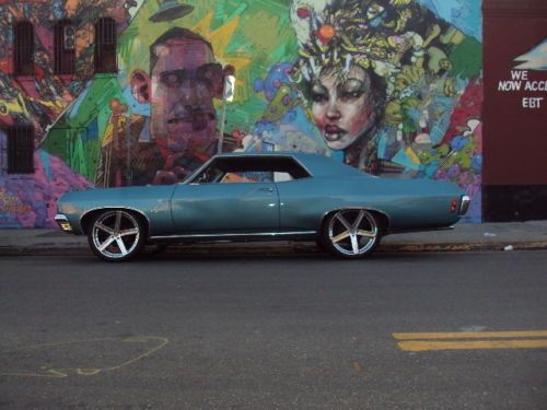 Really Clean aqua metallic 70 impala all new interior runs great!, image 4