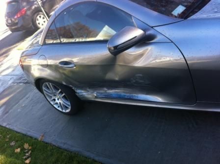 2009 Mercedes slk300 slk 300 fully loaded 39500k miles damaged small accident, image 2