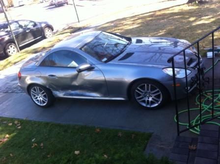 2009 Mercedes slk300 slk 300 fully loaded 39500k miles damaged small accident, image 5
