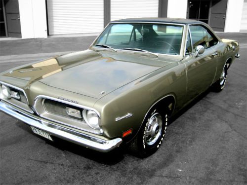 Unmolested!!1969 plymouth barracuda california original 1 owner car, build sheet