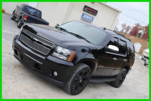 07 chevy tahoe ltz 4wd 22s custom blacked out recon light rear entertainment