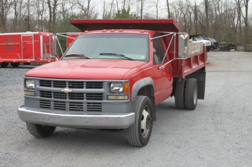 1995 chevy 3500hd 10&#039; dump truck turbo diesel