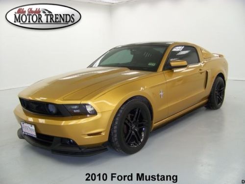 2010 ford mustang navigation rearcam glass roof custom wheels pin stripes 36k