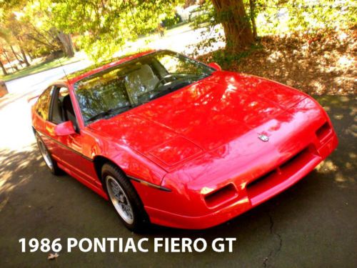 1986 pontiac fiero gt nice driver clean interior excellent for kit conversion