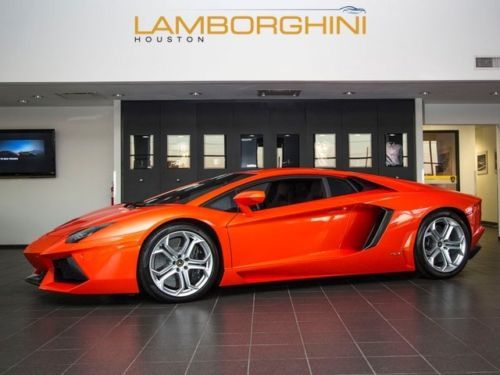 2012 lamborghini lp700-4 aventador coupe nav arancio argos park assist bluetooth