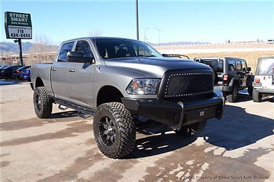 Lifted ram 2500 cummins crew cab 4x4, low miles, air bags, new tires, 1-owner