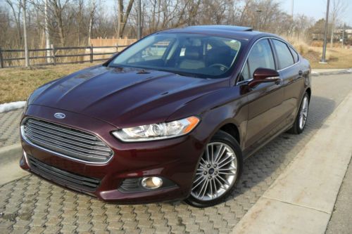 2013 ford fusion se 1.6lturbo/no reserve/htd/camera/nav/spoiler/sunroof/rebuilt