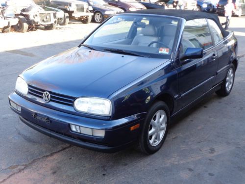 1997 volkswagen cabrio 5 speed manual!  leather, top is good!