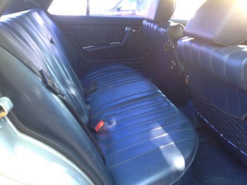 This silver 1981 Mercedes 300D with blue interior is the classic W123 Chassis, image 12