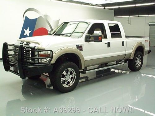 2009 ford f-250 lariat crew 4x4 diesel rear cam 65k mi! texas direct auto