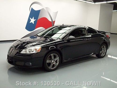 2009 pontiac g6 gxp sunroof heated leather spoiler 48k! texas direct auto