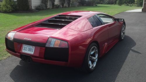 2006 lamborghini murcielago rosso vic red, tan leather, showroom perfect, e-gear