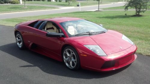 2006 Lamborghini Murcielago Rosso Vic Red, Tan leather, showroom perfect, e-gear, US $134,888.00, image 3
