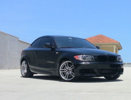 Bmw 135i m sport | 6spd! black sapphire | red lthr! comfort access! warranty