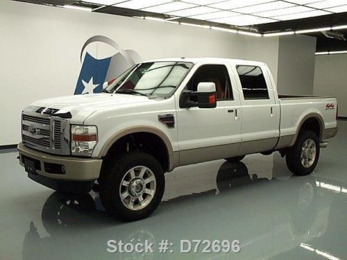 2008 ford f-250 king ranch crew 4x4 diesel sunroof 59k  texas direct auto